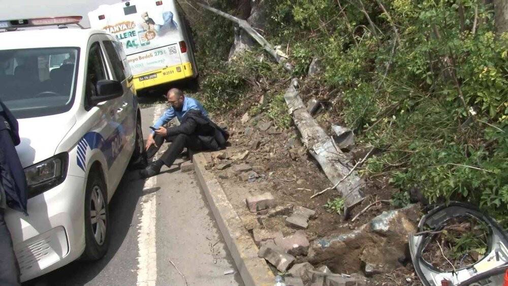 Beykoz’da İETT otobüsü kayalıklara daldı: 6 yaralı