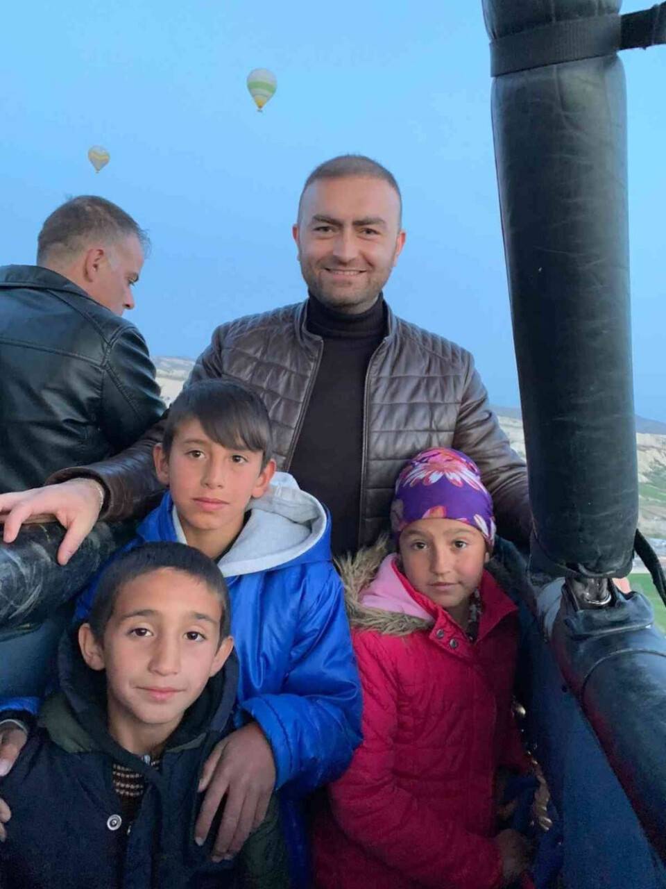 Kapadokya’da balonlar Türk bayrakları ile havalandı