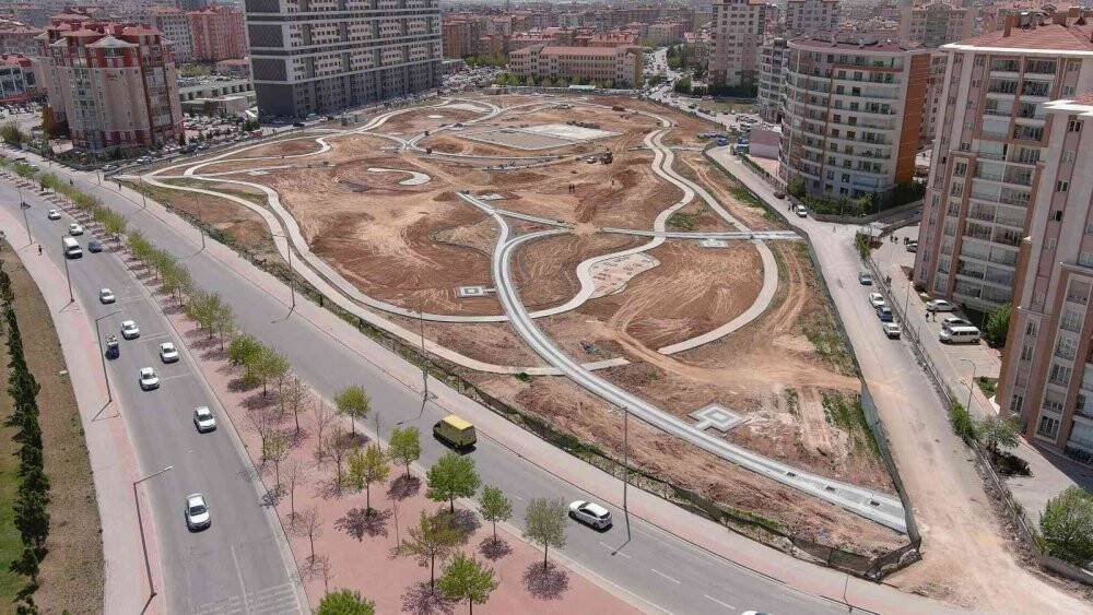 Konya Büyükşehir yeni bir park inşa ediyor