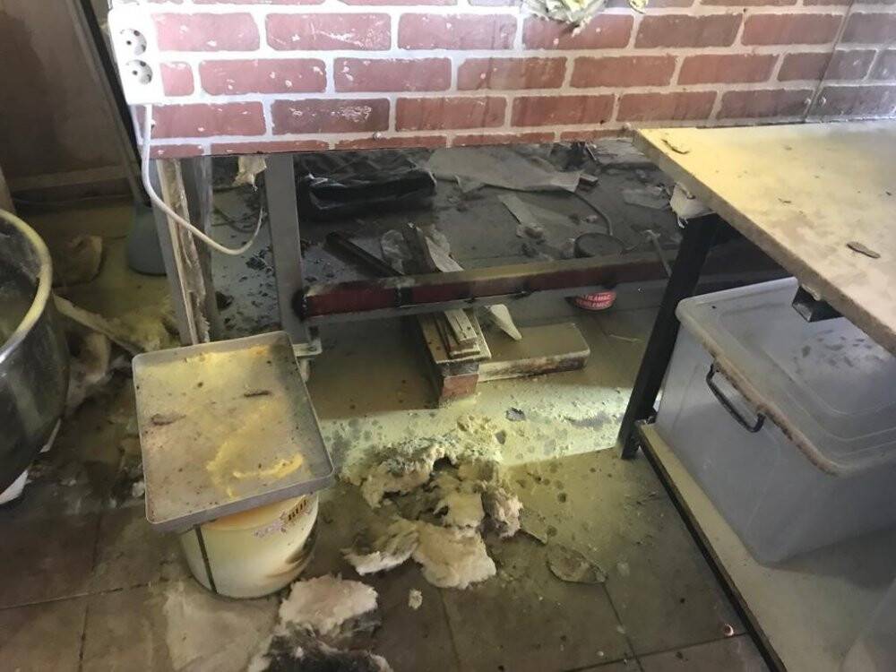 Fırındaki doğalgaz sıkışması paniğe neden oldu