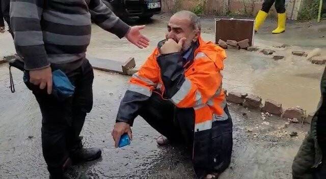 Evini su basınca hüngür hüngür ağladı