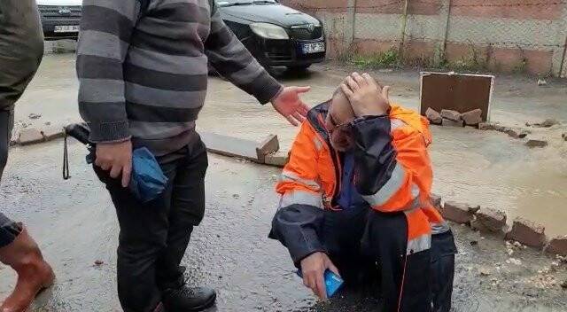 Evini su basınca hüngür hüngür ağladı