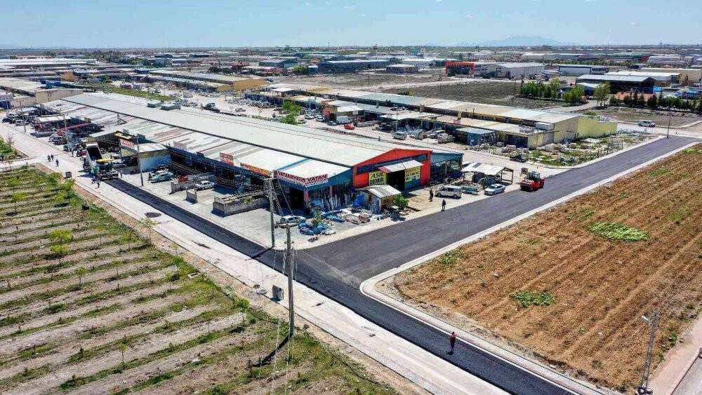 Yeni Meram Sanayi’deki asfaltlamada ikinci etap başladı