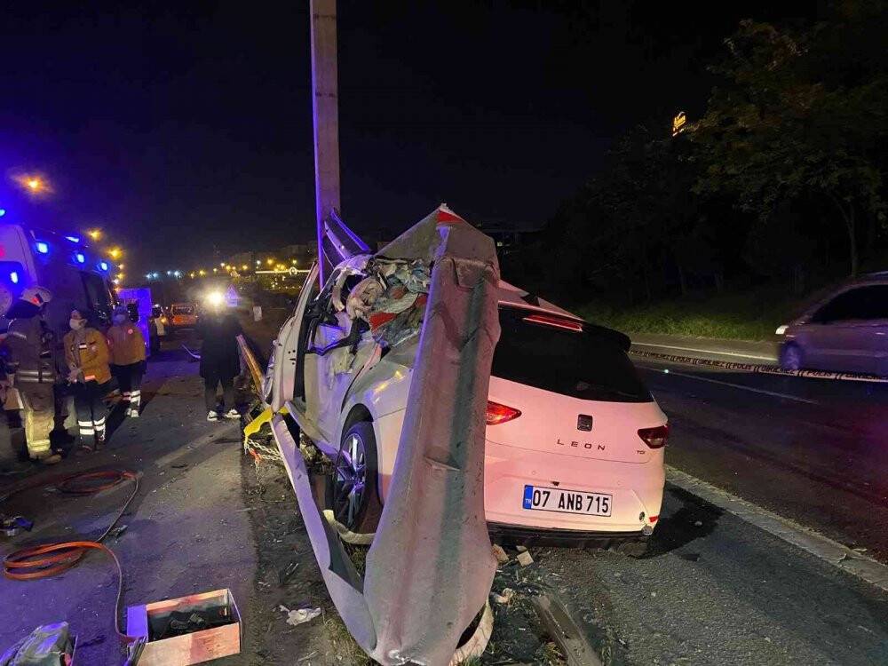 İstanbul'da feci kaza