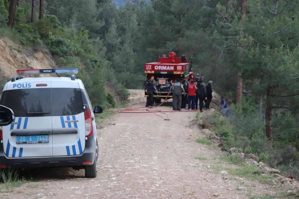 Pamukkale’de 1 günde 2 orman yangını