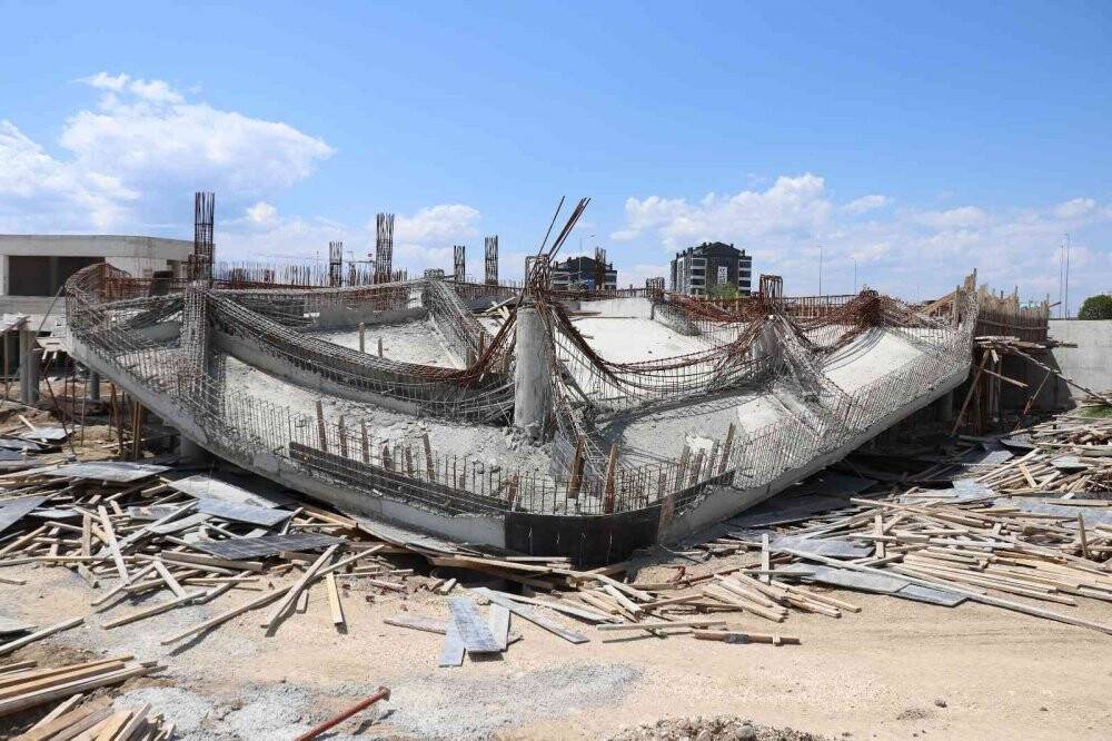 Yapımı devam eden Yöresel Ürünler Pazarı çöktü