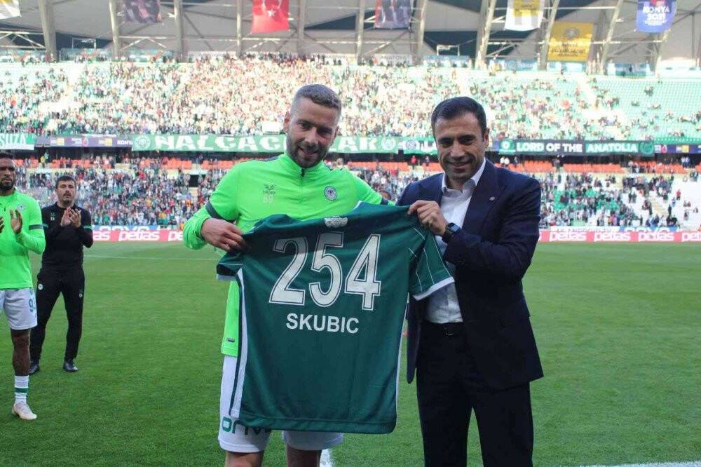 Skubic, Konyaspor formasıyla 254. maçına çıktı