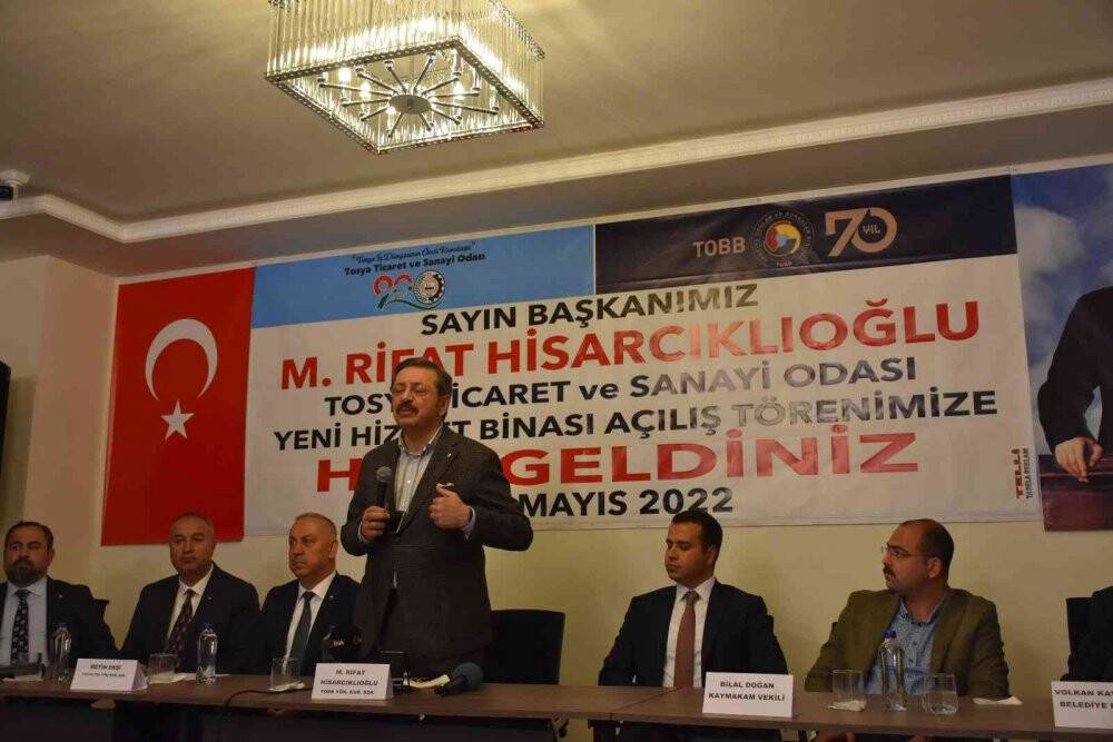 TOBB Başkanı Hisarcıklıoğlu: '(TOGG) 2023’ün ilk üç ayında inşallah banttan inerek trafiğe çıkmış olur'