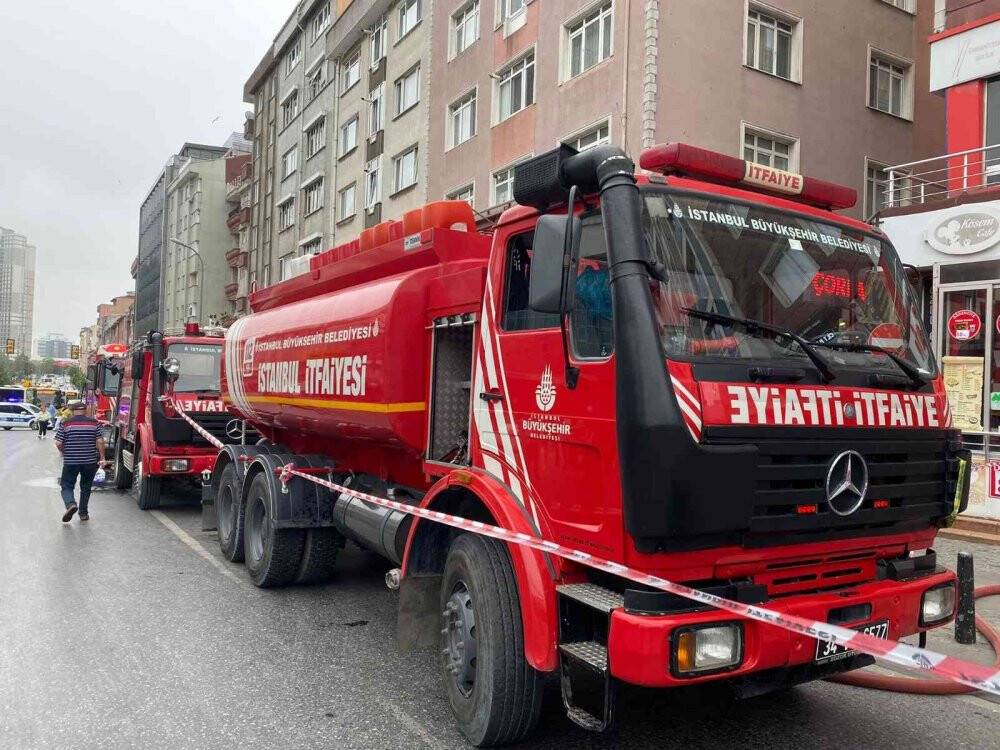 Ümraniye’de mobilya atölyesinde yangın