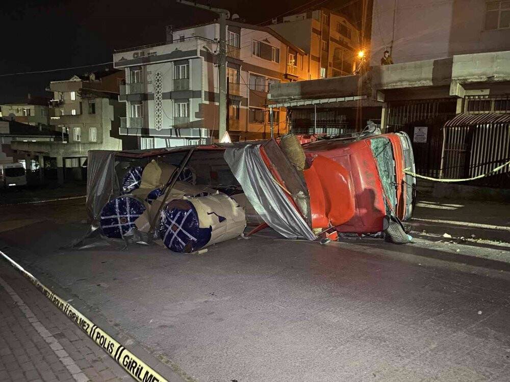 Bir kişinin kaza anı anbean kameraya yansıdı