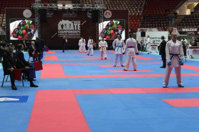 57. Avrupa Büyükler Karate Şampiyonası Gaziantep’te başladı