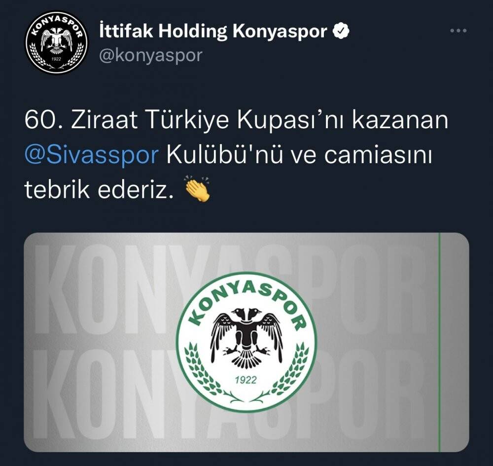 Konyaspor, Sivasspor’u kutladı
