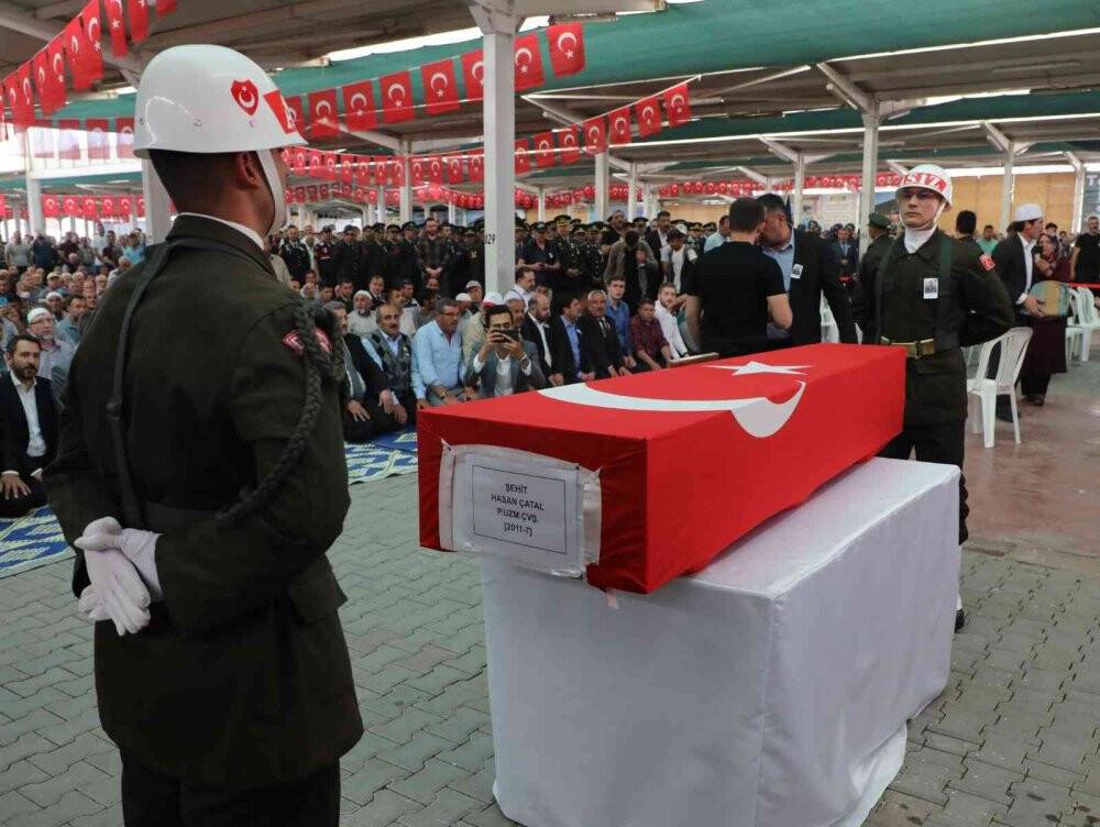 Konyalı şehit Hasan Çatal son yolculuğuna uğurlandı