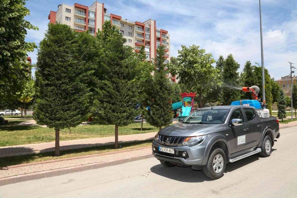 Meram’da ilaçlama çalışmaları hız kazandı