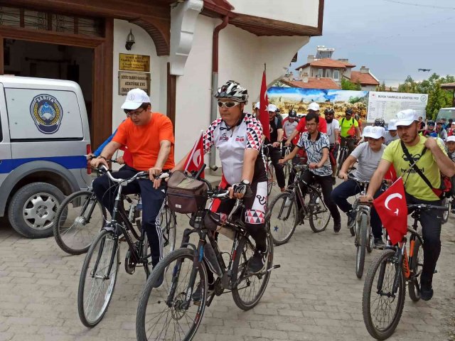 Büyük Taarruz’un başladığı yerde 100. yıl için pedal çevirdiler