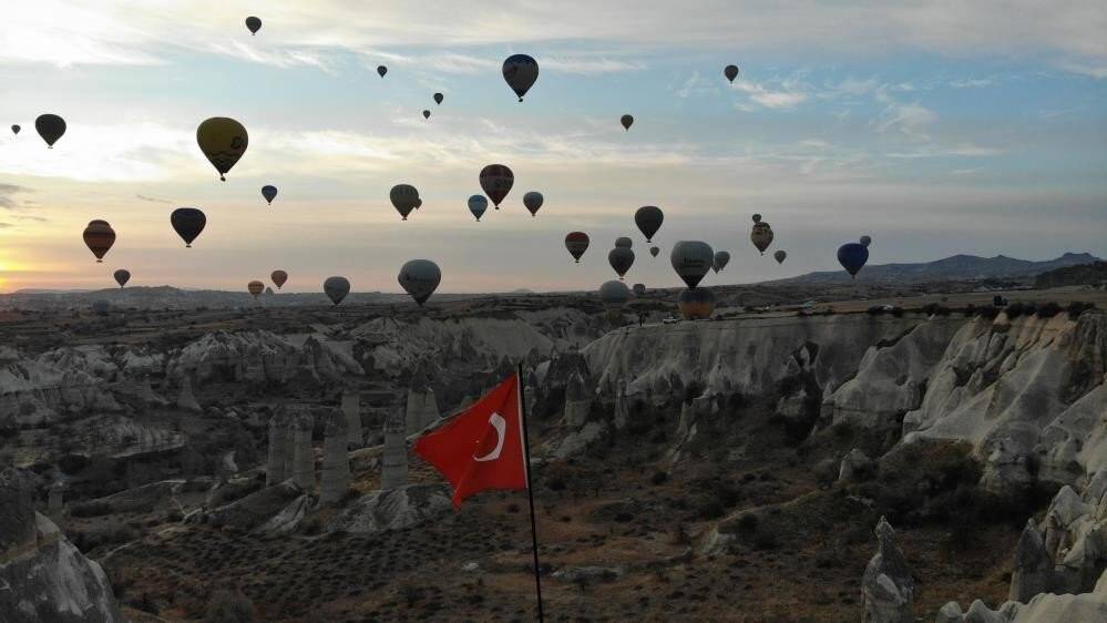 Kapadokya 1 milyon ziyaretçiyi aştı