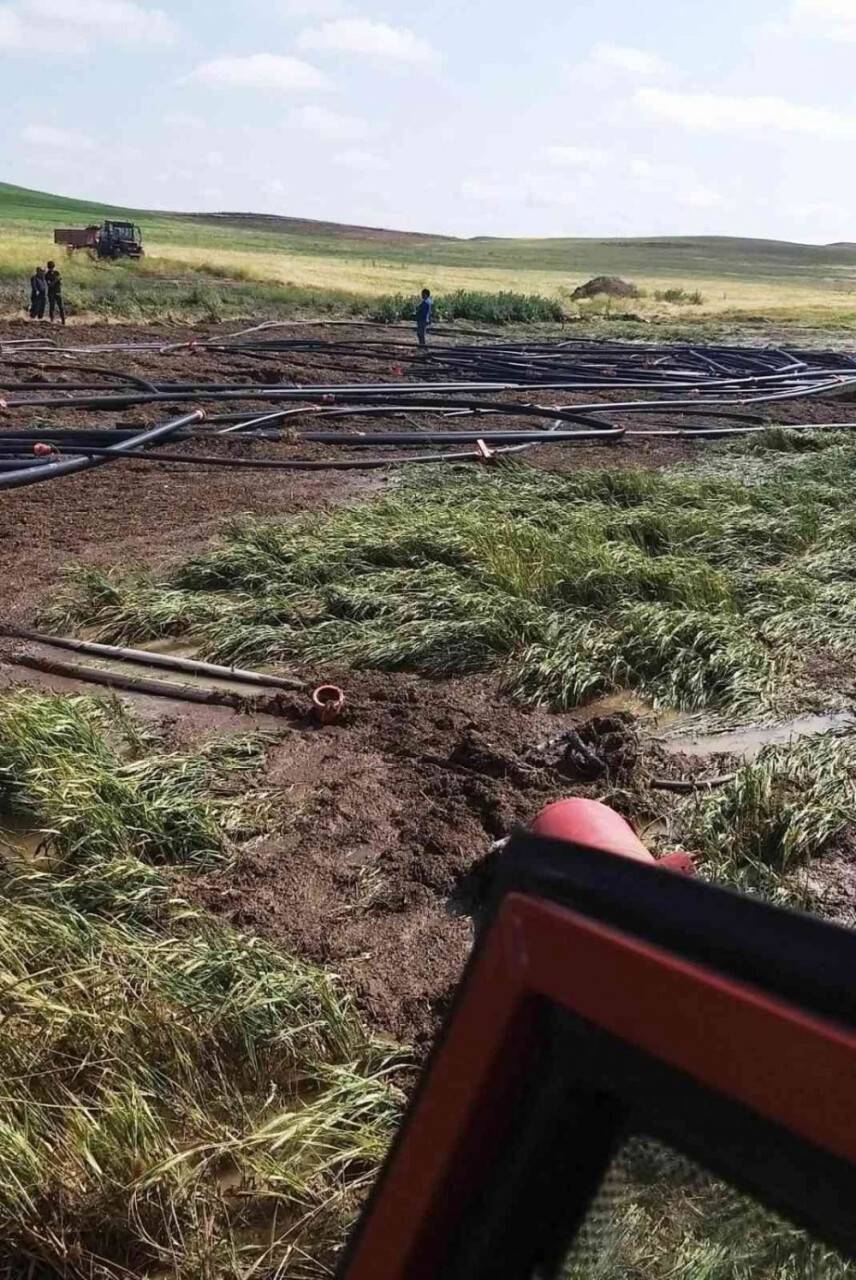 Kulu’da şiddetli yağışlar yaklaşık 3 bin dekar ekili alana zarar verdi