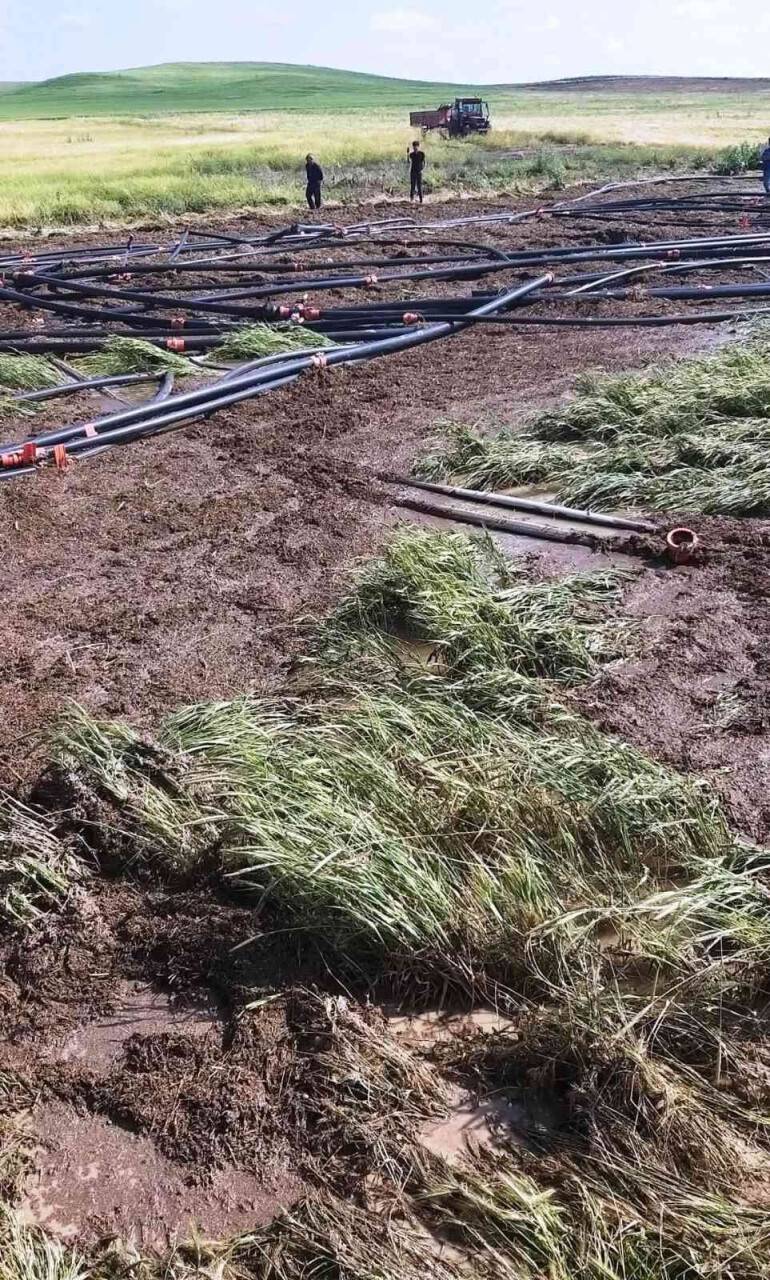 Kulu’da şiddetli yağışlar yaklaşık 3 bin dekar ekili alana zarar verdi