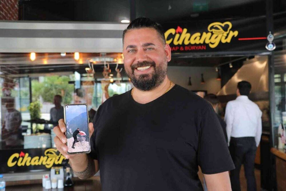 Çekim için götürdüğü kuzuyu bin 650 metreden düşürdü