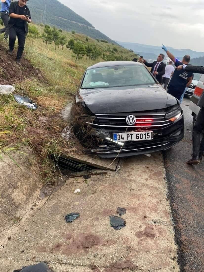 TBMM Başkanı korumaları kaza yaptı