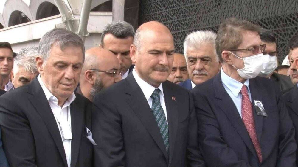 Süleyman Soylu ve Mehmet Nuri Ersoy, Nurettin Özaltın’ın cenazesine katıldı