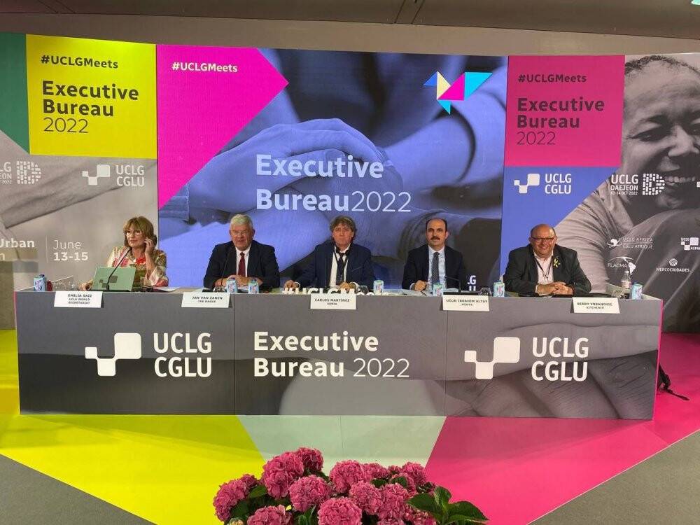 UCLG Eş Başkanı ve Konya Büyükşehir Belediye Başkanı Uğur İbrahim Altay  Akdeniz Kentsel Göç Forumu'na katıldı