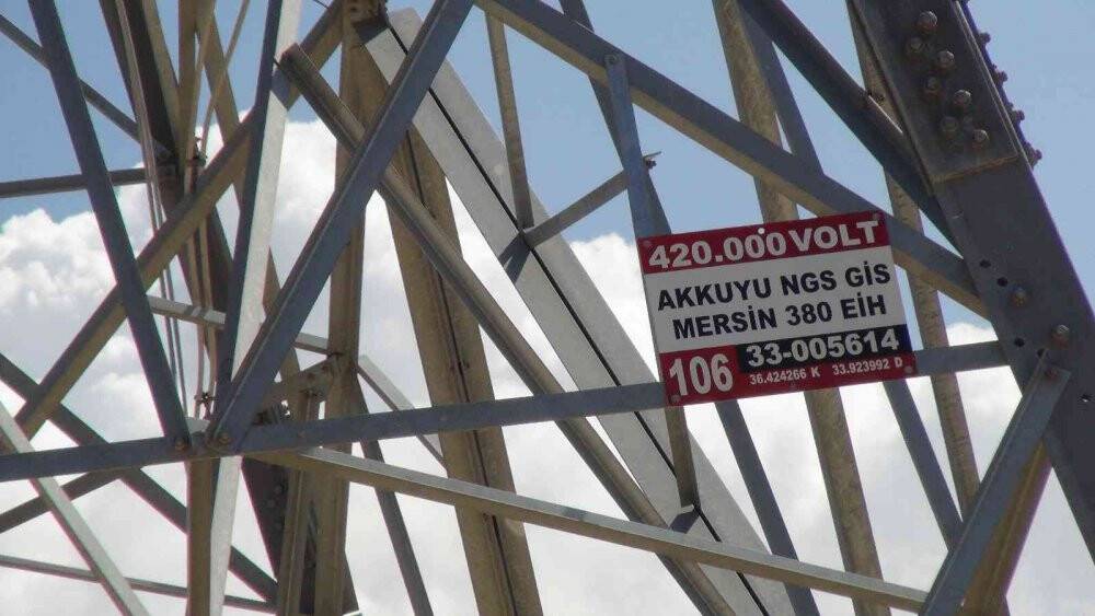 Akkuyu’nun iletim hatları dikilmeye başlandı