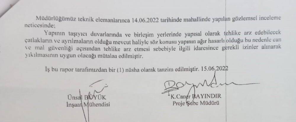 Onarım beklenen cami için yıkım kararı çıktı