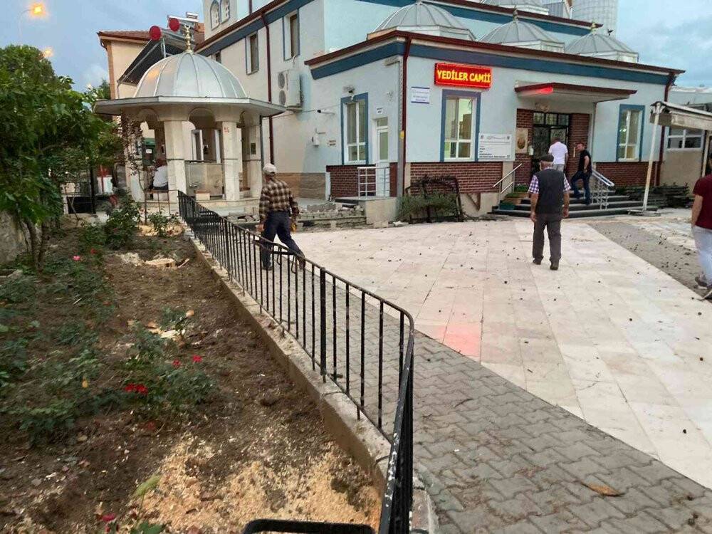 40 yıllık çam ağaçlarının kesilmesine mahalleliler tepkili