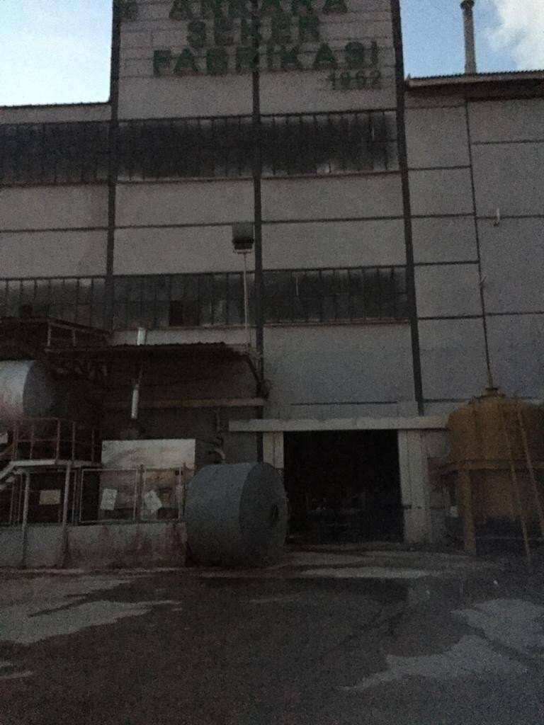 Ankara’da şeker fabrikasında yangın