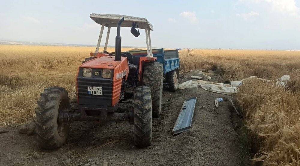 Kuruyan göl arazisine kaçak ekilen buğdaylara el konuldu