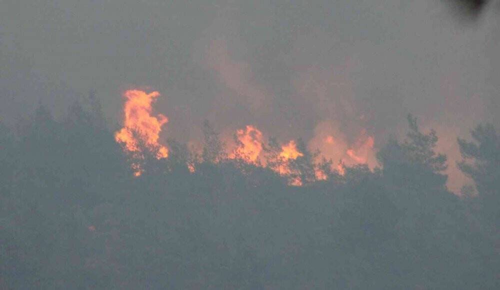 20 helikopter, 14 uçak ile müdahale başladı