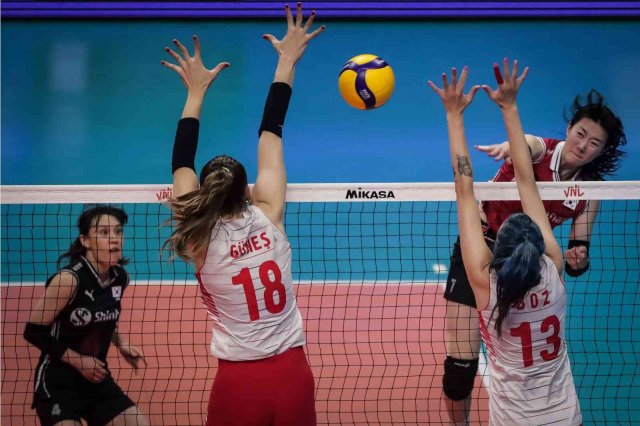 FIVB Milletler Ligi: Türkiye: 3 - Güney Kore: 1