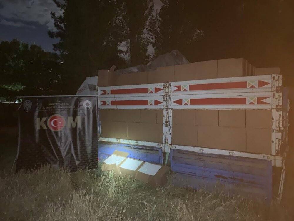 Konya’da 4 milyon makaron ele geçirildi