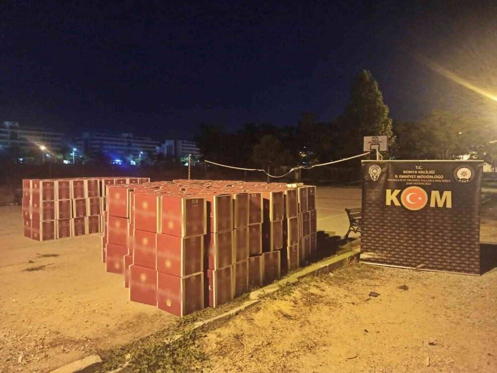 Konya’da 4 milyon makaron ele geçirildi