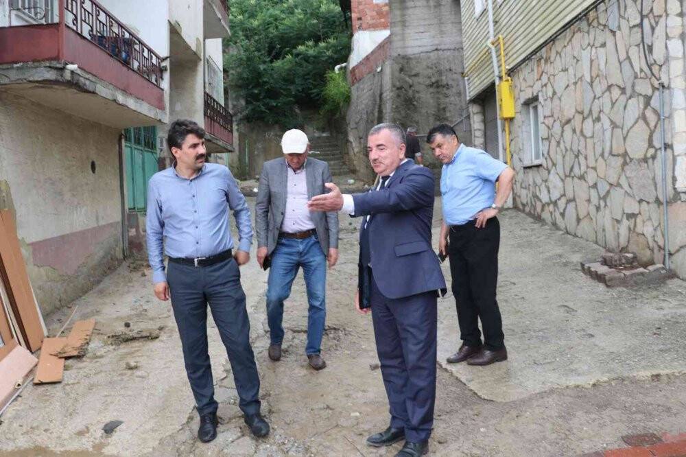 Samsun'da dolu ve sağanak