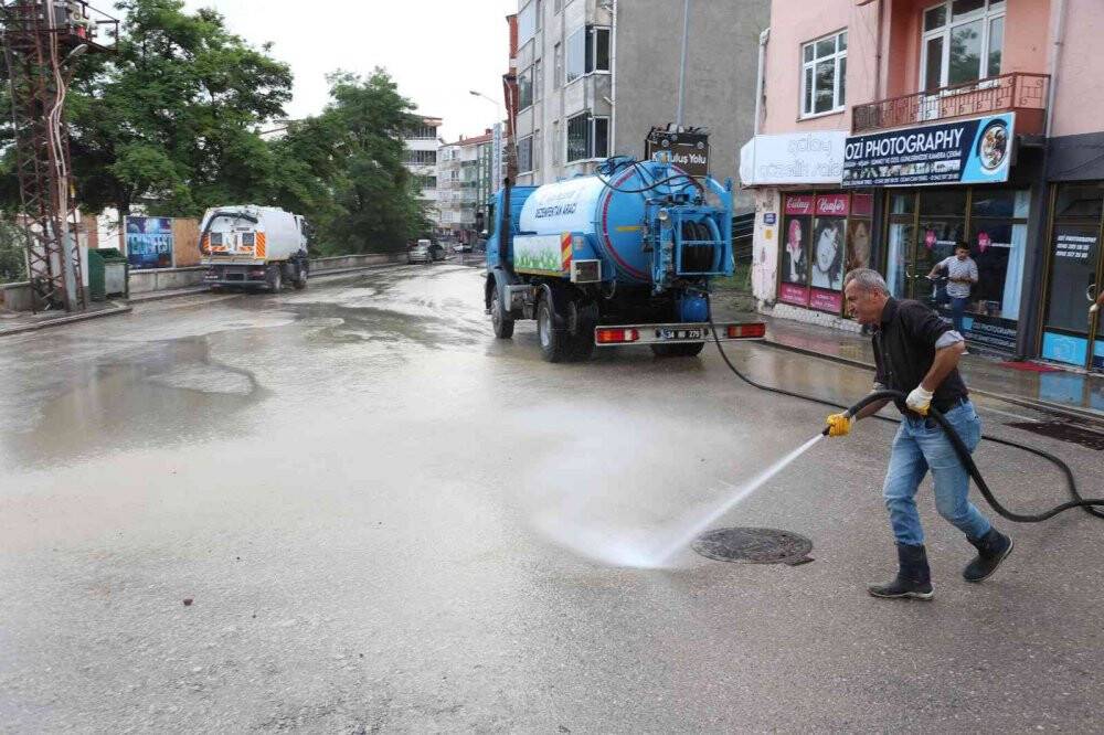 Samsun'da dolu ve sağanak