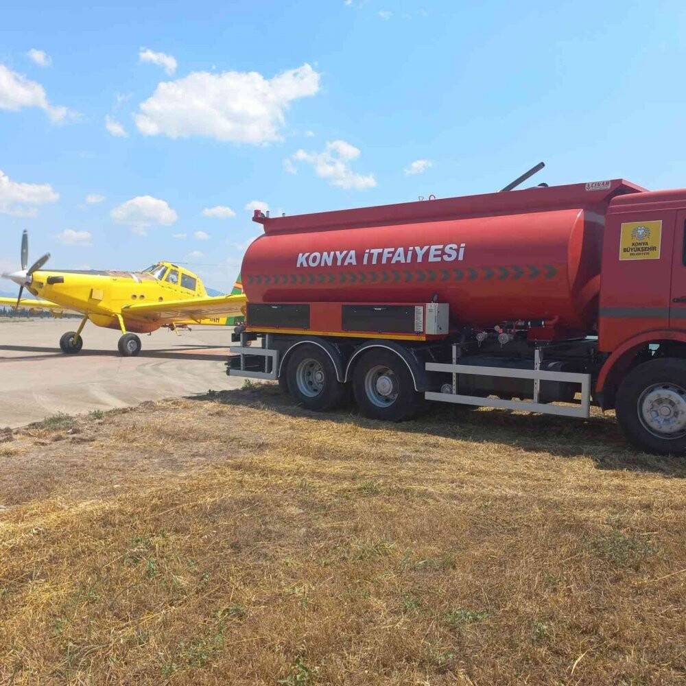 Konya Büyükşehir Marmaris’teki yangına 22 araç ve 36 personelle katkı veriyor
