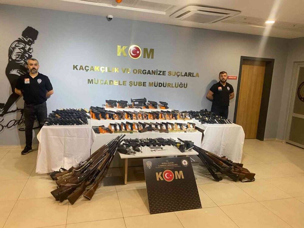 Bursa’da 245 silah ele geçirilmişti...Zanlıların hepsi tutuklandı
