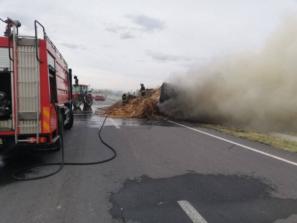 Konya’da tır yangını