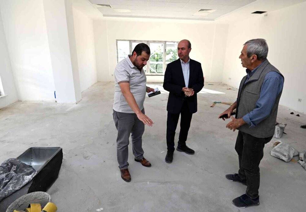 Bedir Sosyal Tesisi'nde yapım çalışmaları hızla devam ediyor