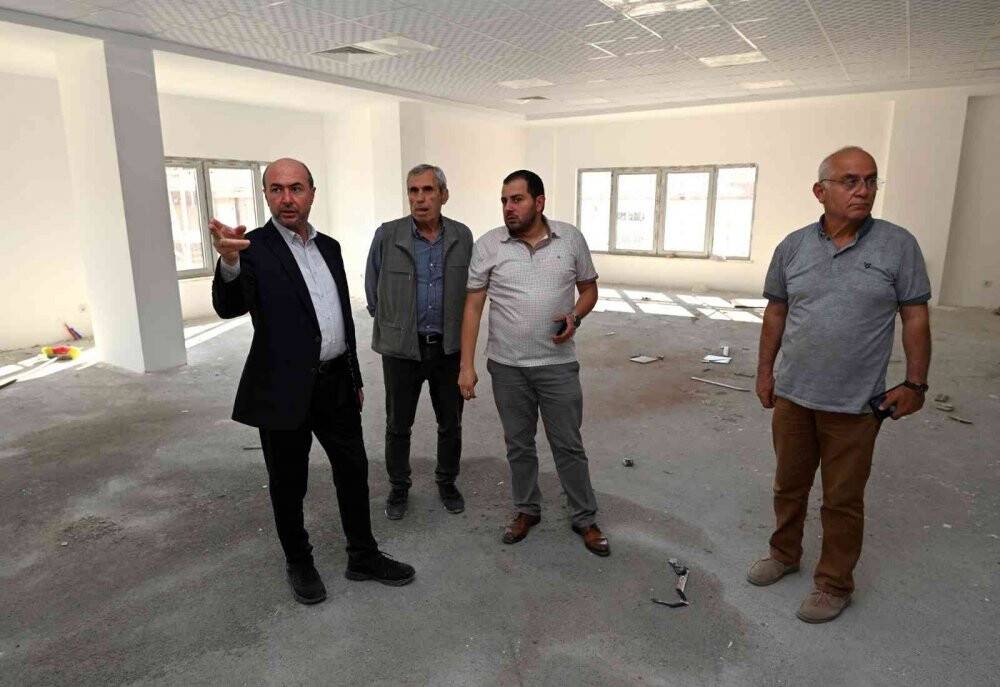 Bedir Sosyal Tesisi'nde yapım çalışmaları hızla devam ediyor