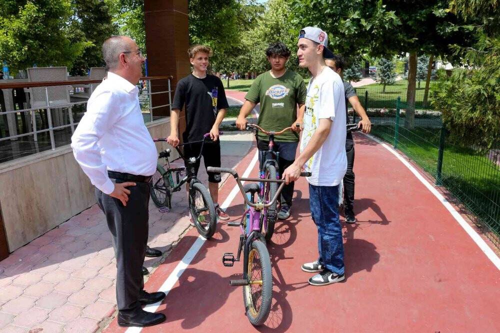 Meram'ın Berlika Parkı'na kazandırdığı parkur hizmet vermeye başladı