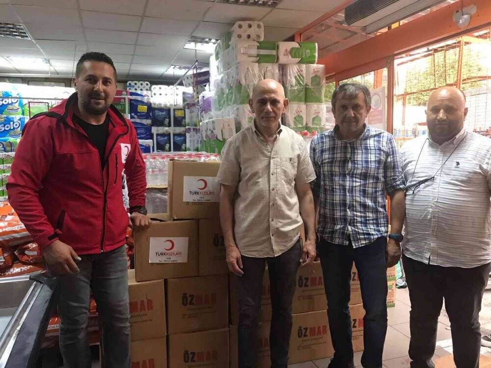 Türk Kızılay’ı Kdz. Ereğli Şubesi afet bölgesine yardıma gitti