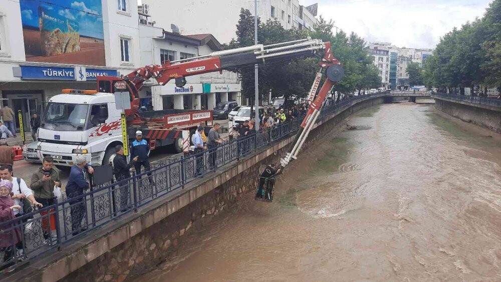 Kedi kurtarma operasyonunu yüzlerce kişi film izler gibi izledi