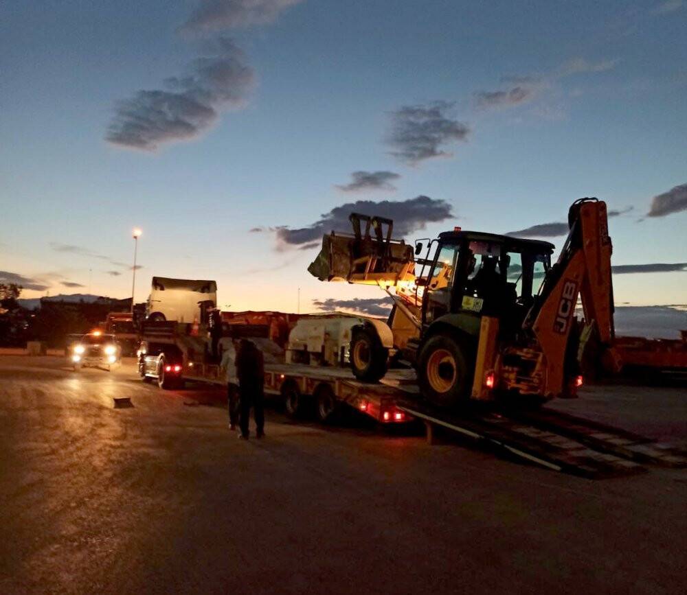 Konya büyükşehir Belediyesi'nden Bartın'a araç, iş makinesi ve personel desteği