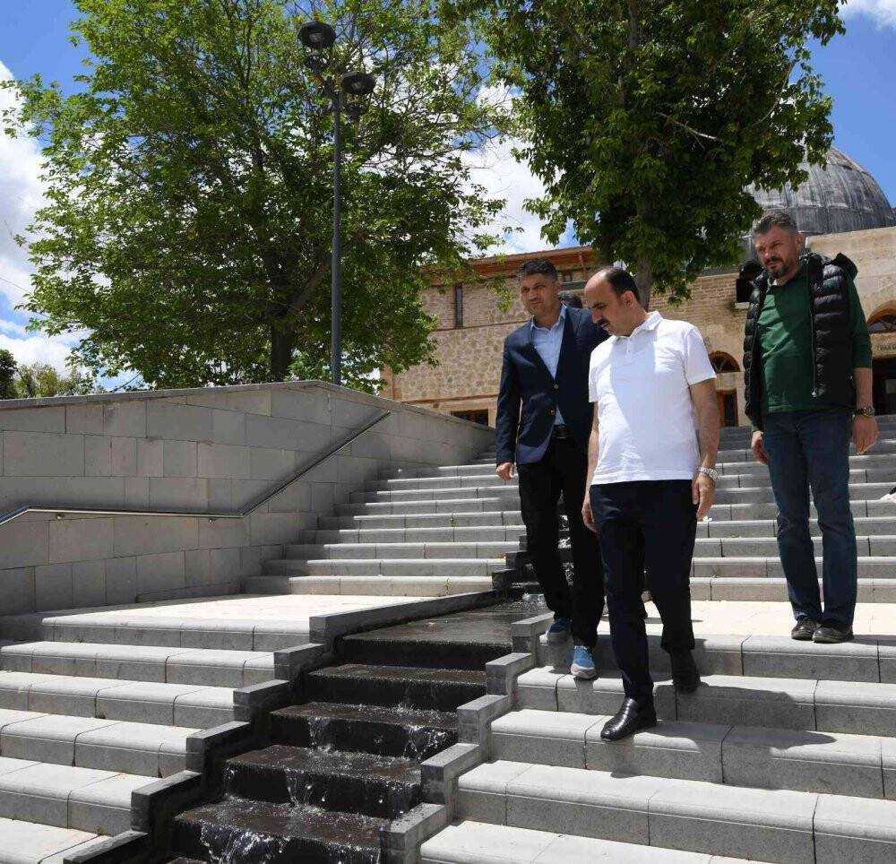 Başkan Altay Meram Çamlıbel ve Tarihi Taş Köprü bölgesindeki düzenlemeleri inceledi
