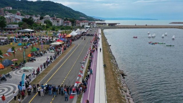 Ordu, motosiklet tutkunlarını ağırladı