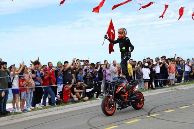 Ordu, motosiklet tutkunlarını ağırladı