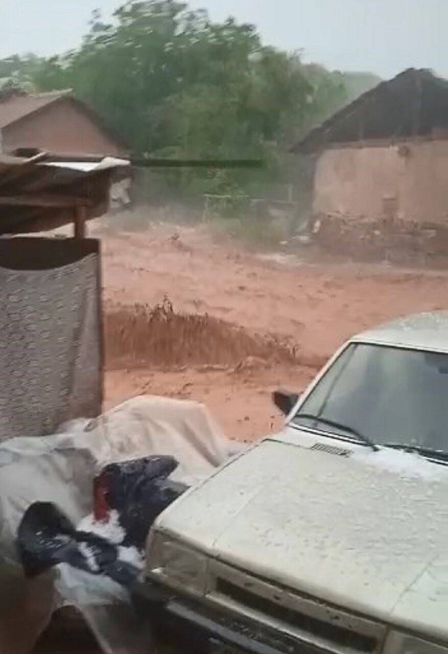 Çankırı’da sel paniği kamerada